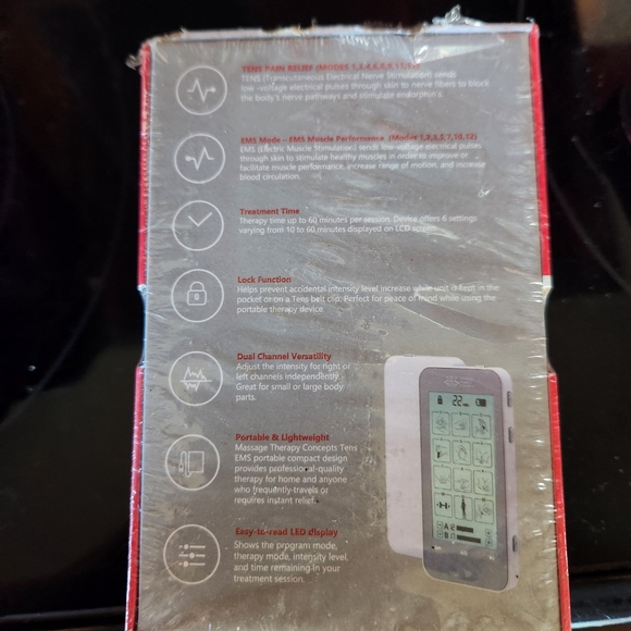 ❤️MASSAGE THERAPY CONCEPTS, Dual Channel Tens & EMS Therapy Device, TE2017 - Picture 2 of 5